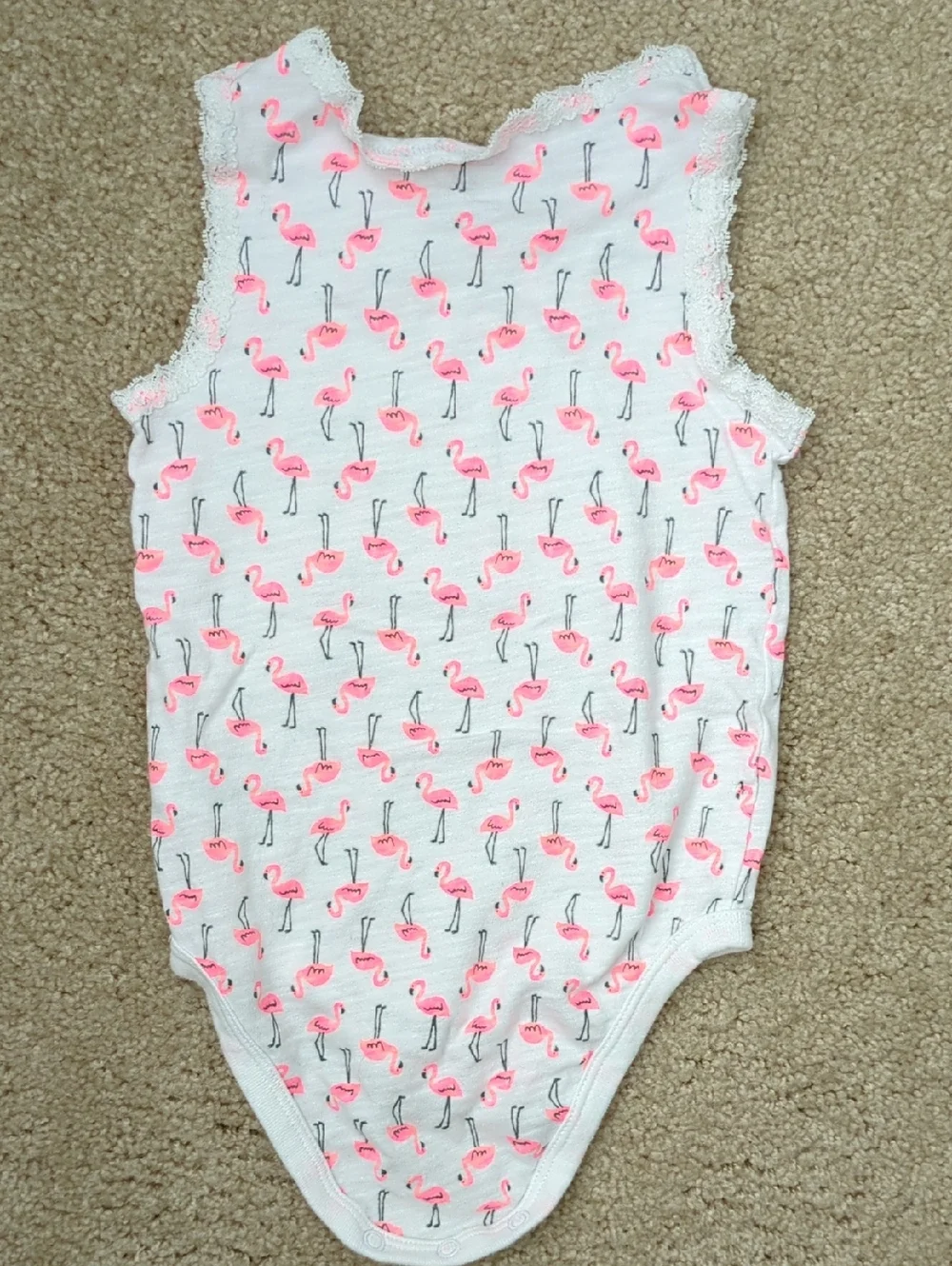 Carter's Pink and White/Flamingo Bodysuits